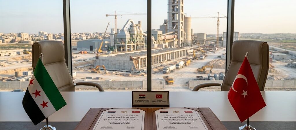 سوريا وتركيا توقعان مذكرة لتطوير صناعة الإسمنت وإنشاء خط إنتاج جديد في حلب