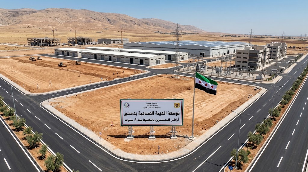 سوريا توسع مدنها الصناعية وتطرح أراضي للمستثمرين بالتقسيط لمدة 5 سنوات